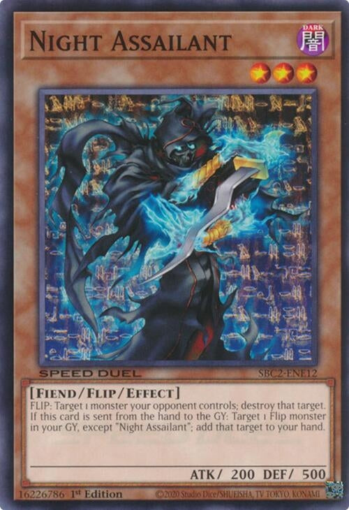 Image for Night Assailant (Speed Duel: Battle City Finals) (SBC2-ENE12) - YuGiOh