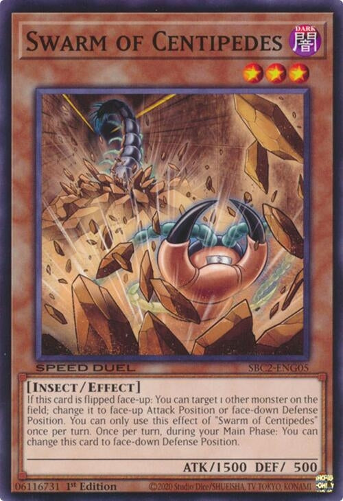 Image for Swarm of Centipedes (Speed Duel: Battle City Finals) (SBC2-ENG05) - YuGiOh