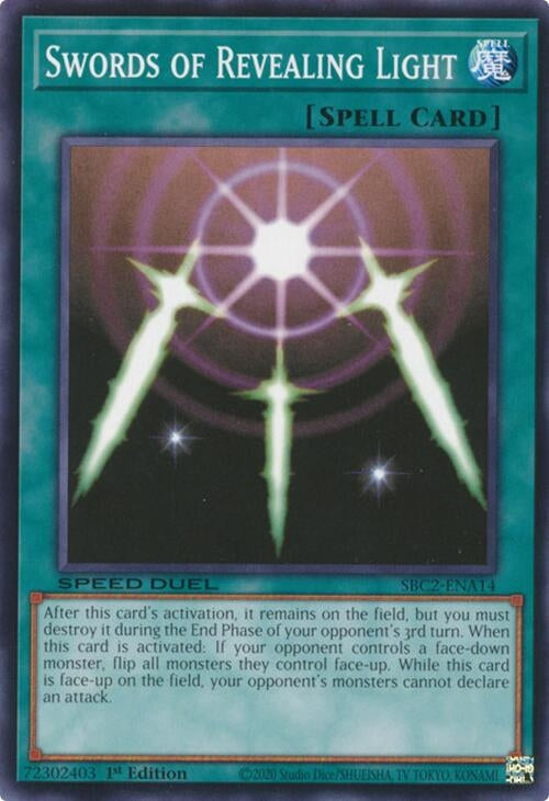 Image for Swords of Revealing Light (SBC2-ENA14) (Speed Duel: Battle City Finals) (SBC2-ENA14) - YuGiOh