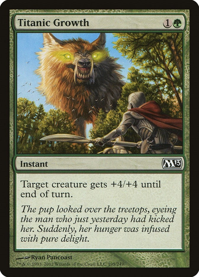 Image for Titanic Growth (Magic 2013 (M13)) (195) - Magic: The Gathering