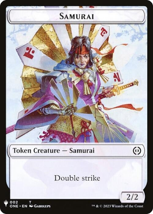 Image for Samurai // Clue Double-Sided Token (The List Reprints) (2 // 40) - Magic: The Gathering