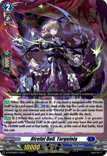 Image for Direful Doll, Tarquinia (D Promo Cards) (D-PR/582EN) - Cardfight Vanguard