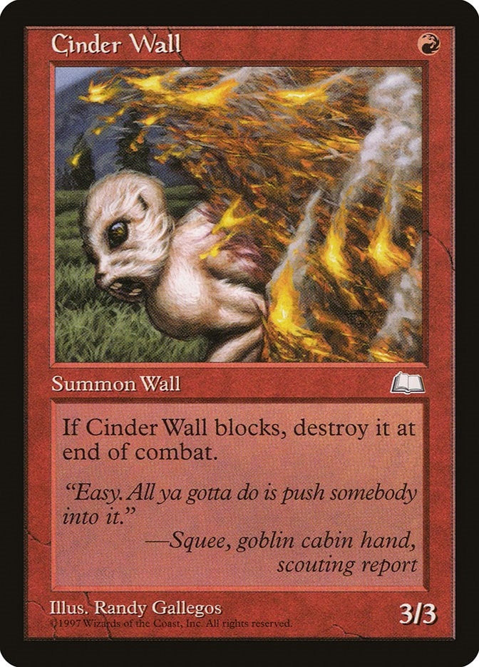 Image for Cinder Wall (Weatherlight) - Magic: The Gathering