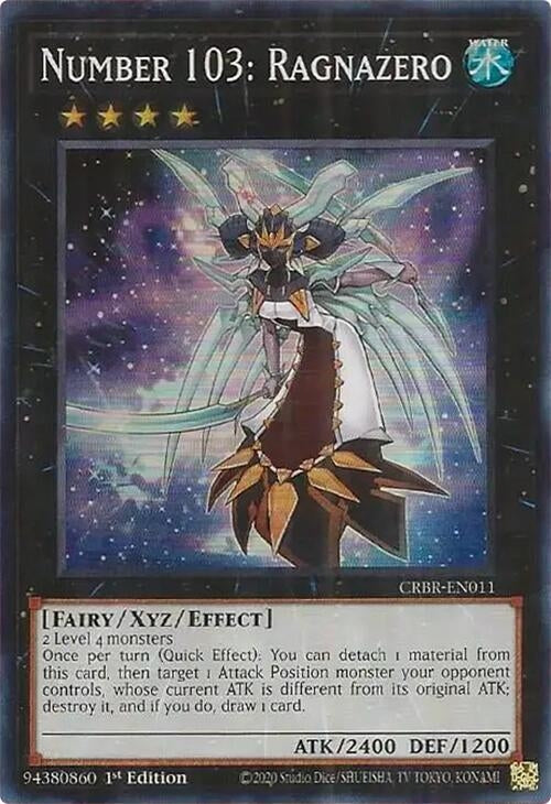 Image for Number 103: Ragnazero (SR) (Crossover Breakers) (CRBR-EN011) - YuGiOh