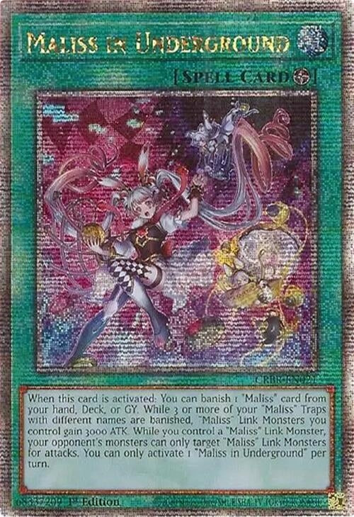 Image for Maliss in Underground (Quarter Century Secret Rare) (Crossover Breakers) (CRBR-EN021) - YuGiOh