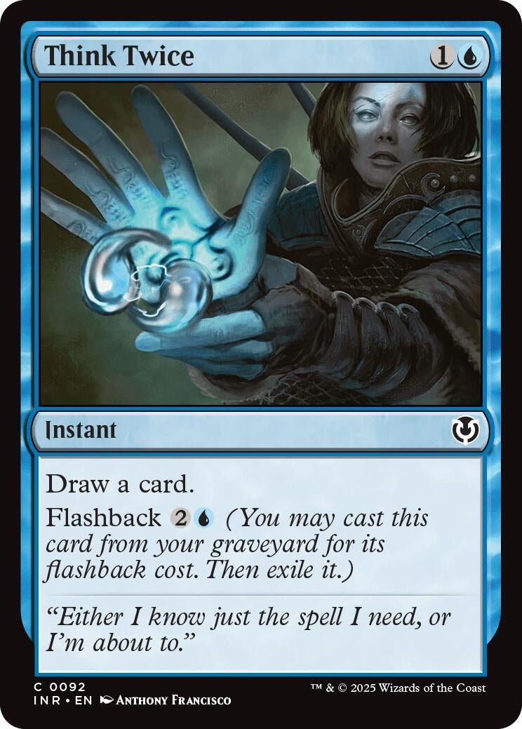 Image for Think Twice (Innistrad Remastered) (92) - Magic: The Gathering
