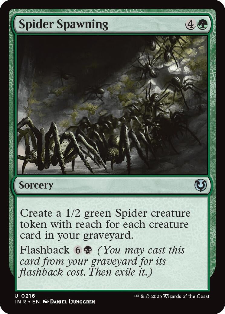 Image for Spider Spawning (Innistrad Remastered) (216) - Magic: The Gathering