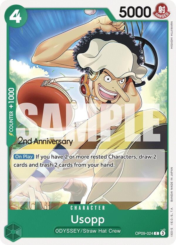 Image for Usopp (024) (Emperors in the New World: 2nd Anniversary Tournament Cards) (OP09-024) - One Piece Card Game