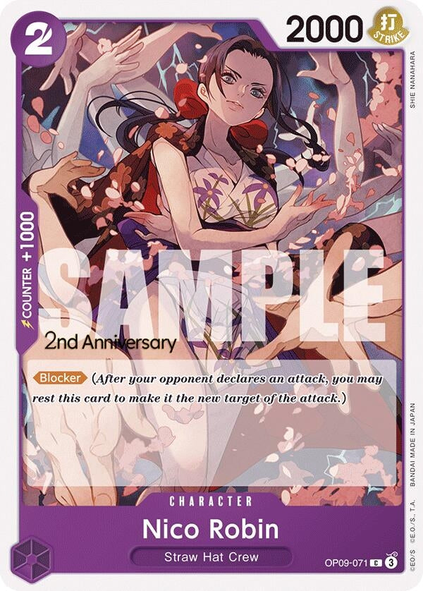 Image for Nico Robin (071) (Emperors in the New World: 2nd Anniversary Tournament Cards) (OP09-071) - One Piece Card Game