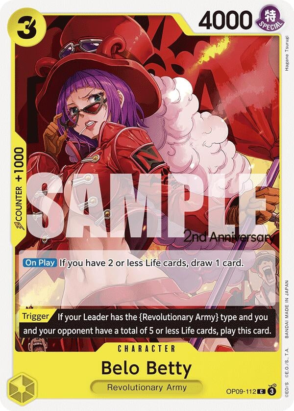 Image for Belo Betty (Emperors in the New World: 2nd Anniversary Tournament Cards) (OP09-112) - One Piece Card Game