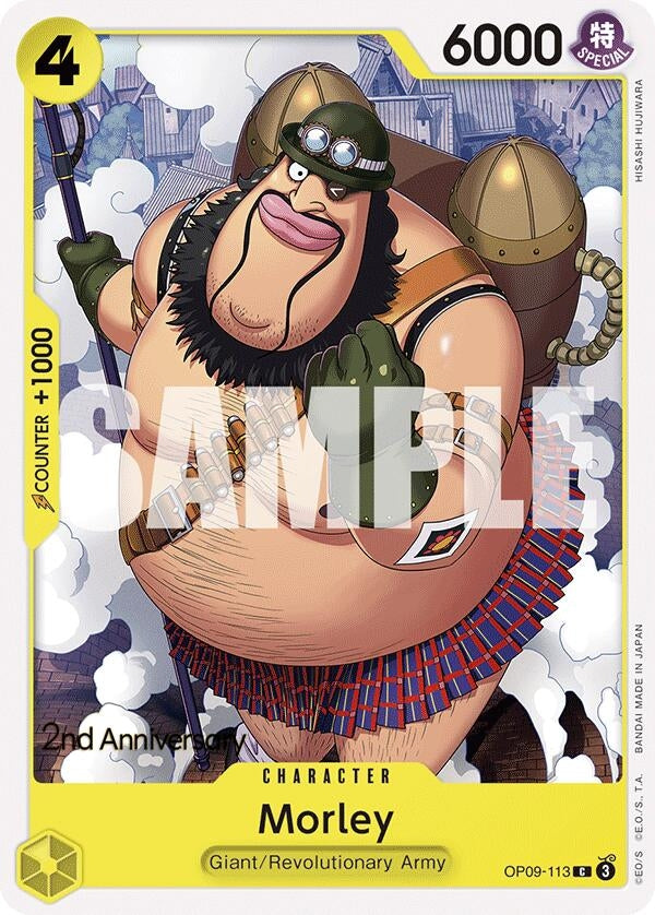 Image for Morley (Emperors in the New World: 2nd Anniversary Tournament Cards) (OP09-113) - One Piece Card Game