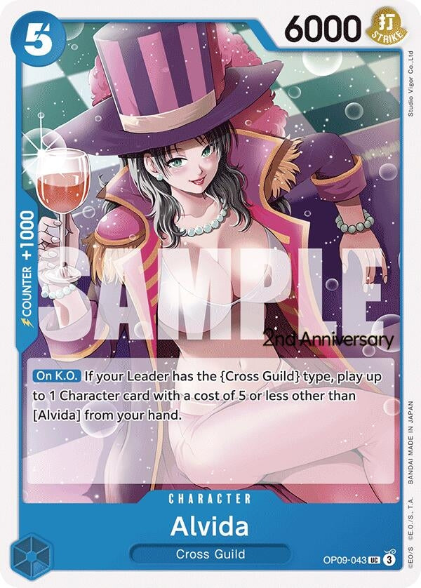 Image for Alvida (Emperors in the New World: 2nd Anniversary Tournament Cards) (OP09-043) - One Piece Card Game