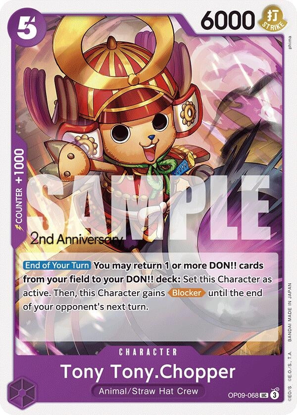 Image for Tony Tony.Chopper (067) (Emperors in the New World: 2nd Anniversary Tournament Cards) (OP09-068) - One Piece Card Game