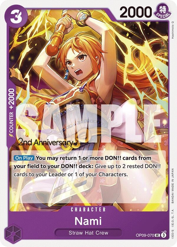 Image for Nami (070) (Emperors in the New World: 2nd Anniversary Tournament Cards) (OP09-070) - One Piece Card Game