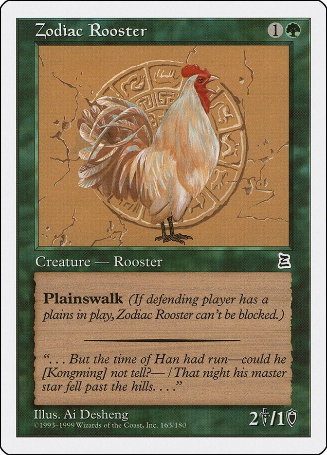 Image for Zodiac Rooster (Portal Three Kingdoms) (163) - Magic: The Gathering