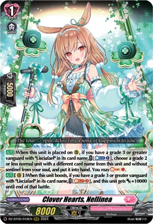 Image for Clover Hearts, Nellinea (DZ-BT05: Omniscient Awakening) (DZ-BT05/018EN) - Cardfight Vanguard