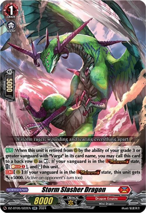 Image for Storm Slasher Dragon (DZ-BT05: Omniscient Awakening) (DZ-BT05/022EN) - Cardfight Vanguard