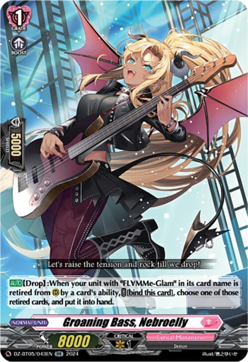 Image for Groaning Bass, Nebroelly (DZ-BT05: Omniscient Awakening) (DZ-BT05/043EN) - Cardfight Vanguard