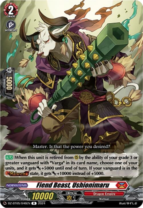 Image for Fiend Beast, Ushionimaru (DZ-BT05: Omniscient Awakening) (DZ-BT05/046EN) - Cardfight Vanguard