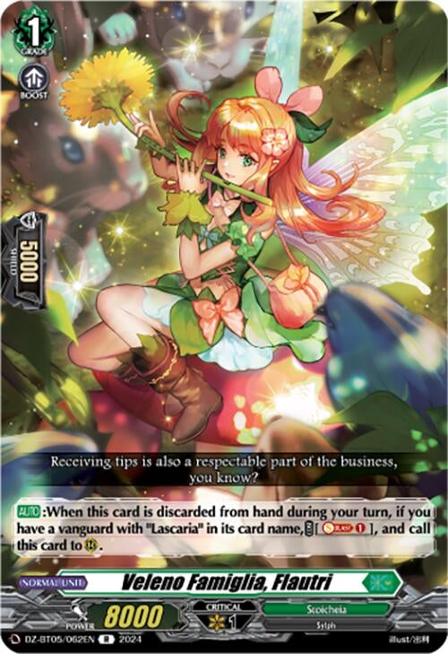 Image for Veleno Famiglia, Flautri (DZ-BT05: Omniscient Awakening) (DZ-BT05/062EN) - Cardfight Vanguard