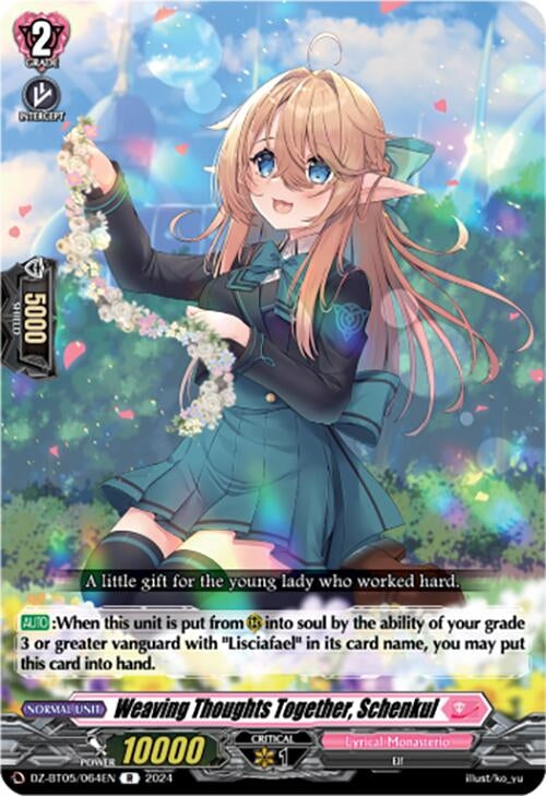 Image for Weaving Thoughts Together, Schenkul (DZ-BT05: Omniscient Awakening) (DZ-BT05/064EN) - Cardfight Vanguard