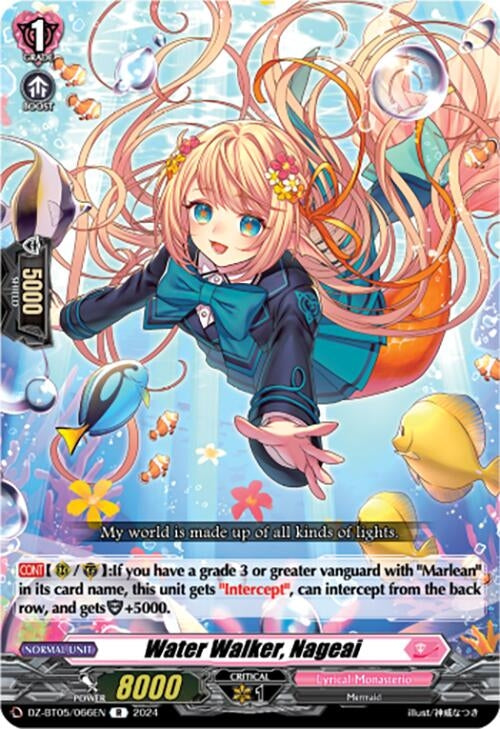 Image for Water Walker, Nageai (DZ-BT05: Omniscient Awakening) (DZ-BT05/066EN) - Cardfight Vanguard