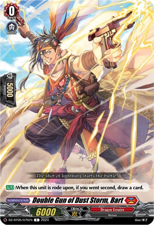 Image for Double Gun of Dust Storm, Bart (DZ-BT05: Omniscient Awakening) (DZ-BT05/075EN) - Cardfight Vanguard