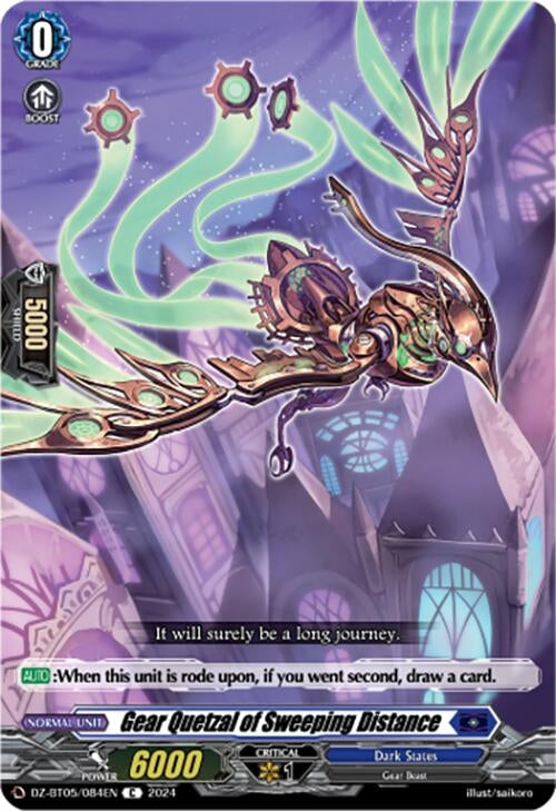 Image for Gear Quetzal of Sweeping Distance (DZ-BT05: Omniscient Awakening) (DZ-BT05/084EN) - Cardfight Vanguard