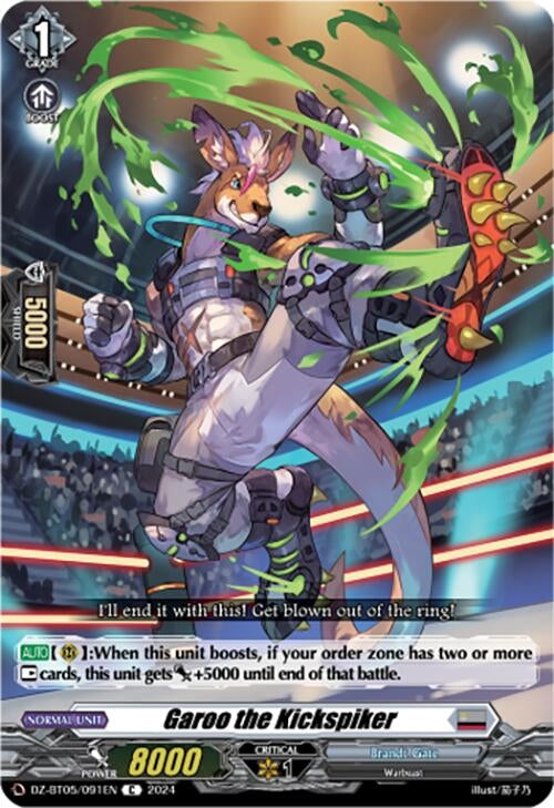 Image for Garoo the Kickspiker (DZ-BT05: Omniscient Awakening) (DZ-BT05/091EN) - Cardfight Vanguard