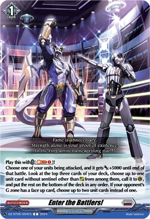 Image for Enter the Battlers! (DZ-BT05: Omniscient Awakening) (DZ-BT05/094EN) - Cardfight Vanguard