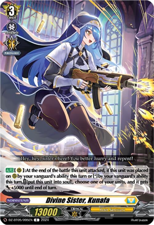 Image for Divine Sister, Kunafa (DZ-BT05: Omniscient Awakening) (DZ-BT05/095EN) - Cardfight Vanguard