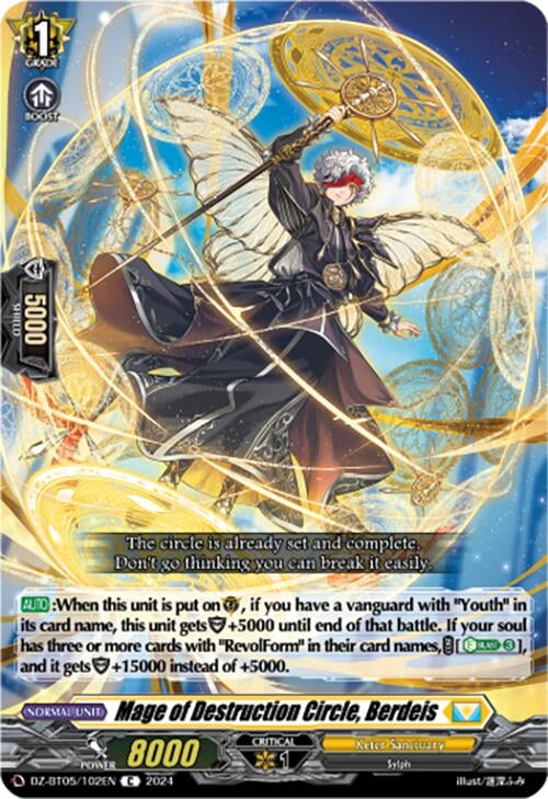 Image for Mage of Destruction Circle, Berdeis (DZ-BT05: Omniscient Awakening) (DZ-BT05/102EN) - Cardfight Vanguard
