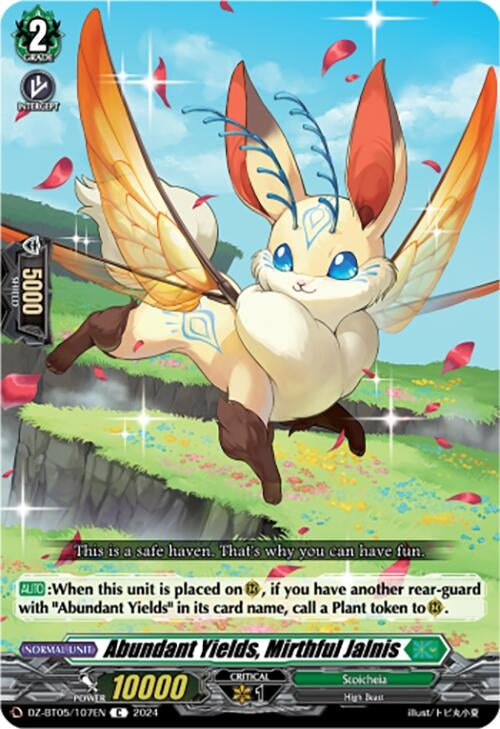 Image for Abundant Yields, Mirthful Jalnis (DZ-BT05: Omniscient Awakening) (DZ-BT05/107EN) - Cardfight Vanguard