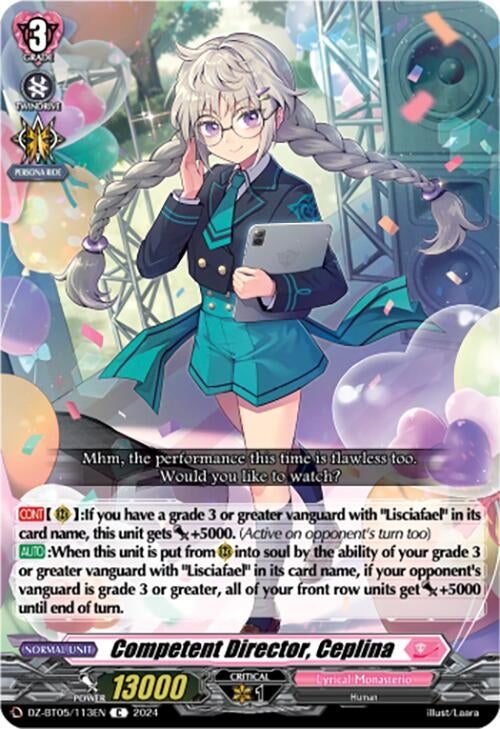 Image for Competent Director, Ceplina (DZ-BT05: Omniscient Awakening) (DZ-BT05/113EN) - Cardfight Vanguard