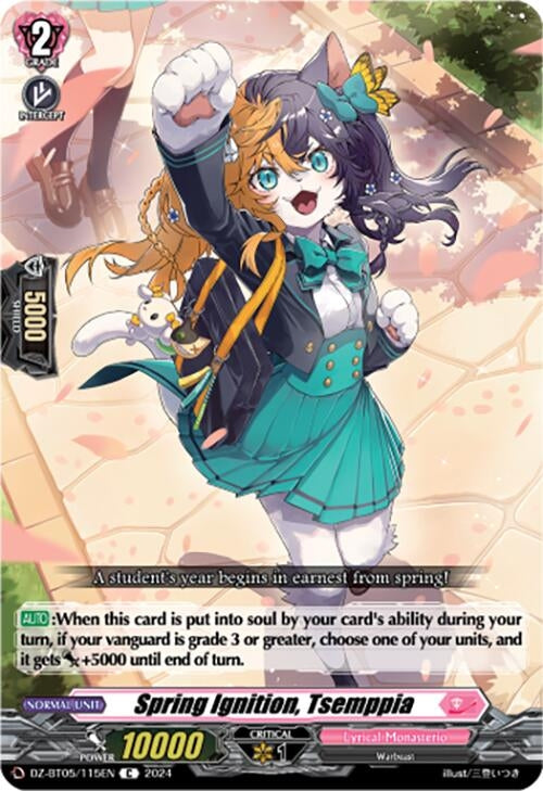 Image for Spring Ignition, Tsemppia (DZ-BT05: Omniscient Awakening) (DZ-BT05/115EN) - Cardfight Vanguard
