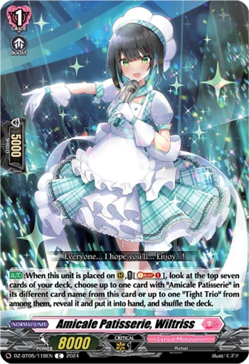 Image for Amicale Patisserie, Wiltriss (DZ-BT05: Omniscient Awakening) (DZ-BT05/118EN) - Cardfight Vanguard
