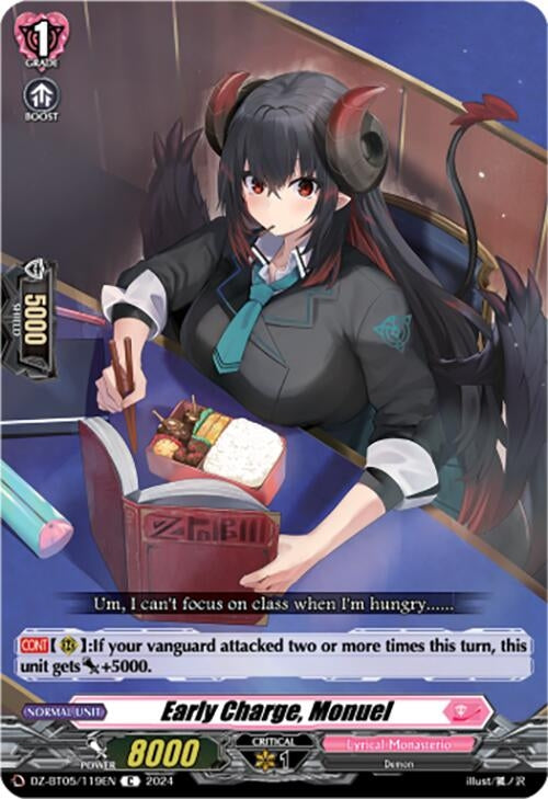 Image for Early Charge, Monuel (DZ-BT05: Omniscient Awakening) (DZ-BT05/119EN) - Cardfight Vanguard