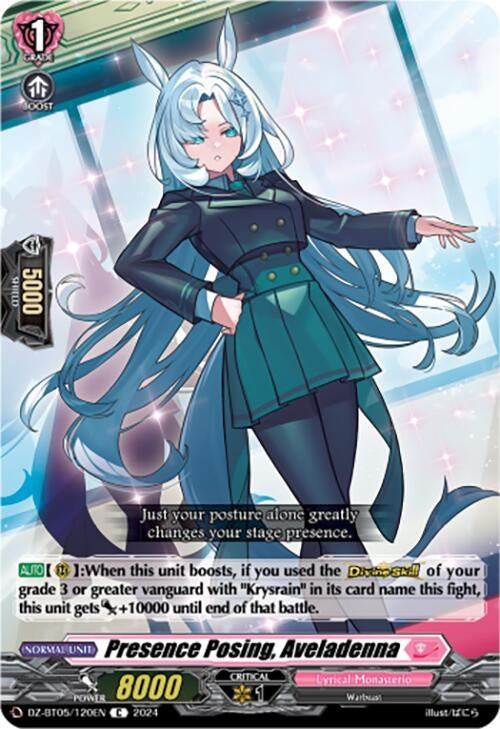 Image for Presence Posing, Aveladenna (DZ-BT05: Omniscient Awakening) (DZ-BT05/120EN) - Cardfight Vanguard