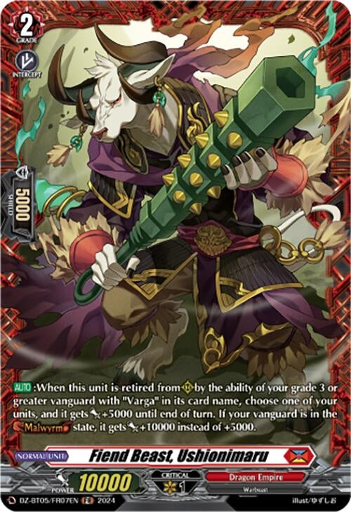 Image for Fiend Beast, Ushionimaru (FR) (DZ-BT05: Omniscient Awakening) (DZ-BT05/FR07EN) - Cardfight Vanguard