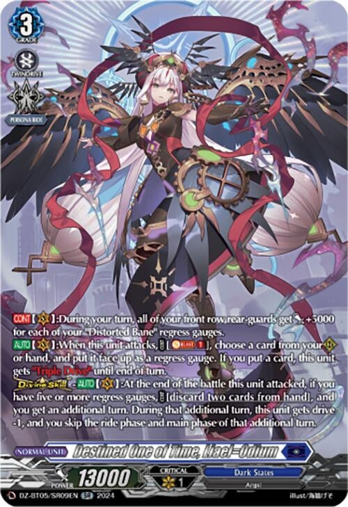 Image for Destined One of Time, Liael=Odium (SR) (DZ-BT05: Omniscient Awakening) (DZ-BT05/SR09EN) - Cardfight Vanguard