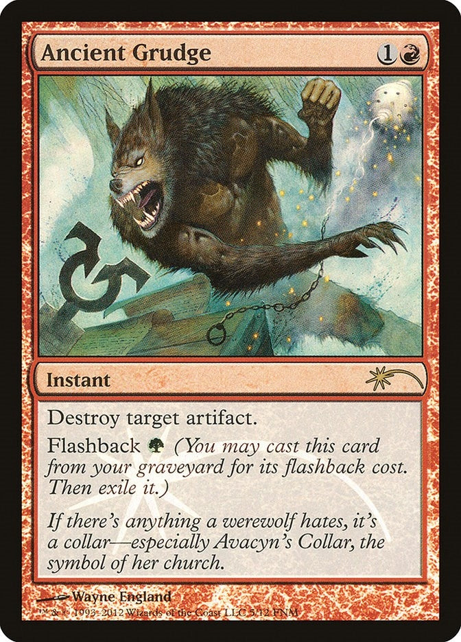 Image for Ancient Grudge (FNM Promos) (5) - Magic: The Gathering