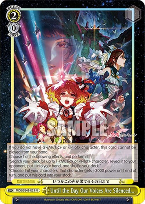 Image for Until the Day Our Voices Are Silenced... (MACROSS Delta Premium Booster) (MDE/SE45E21 N) - Weiss Schwarz