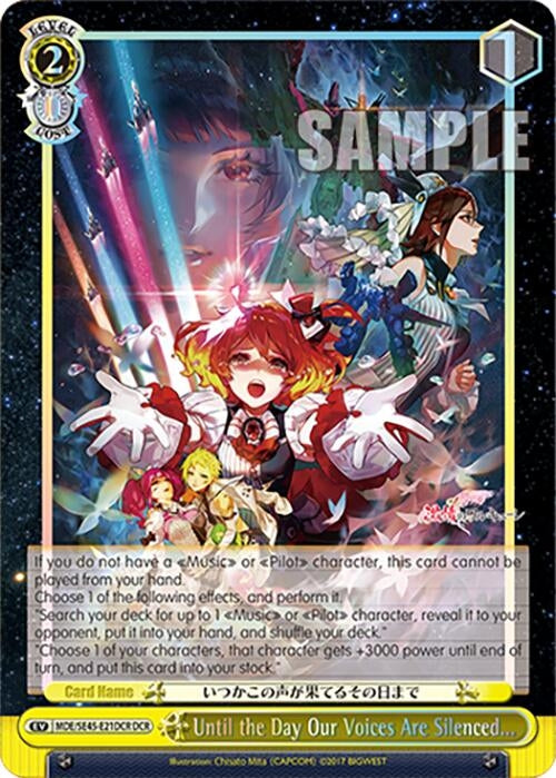 Image for Until the Day Our Voices Are Silenced... (DCR) (MACROSS Delta Premium Booster) (MDE/SE45E21DCR DCR) - Weiss Schwarz