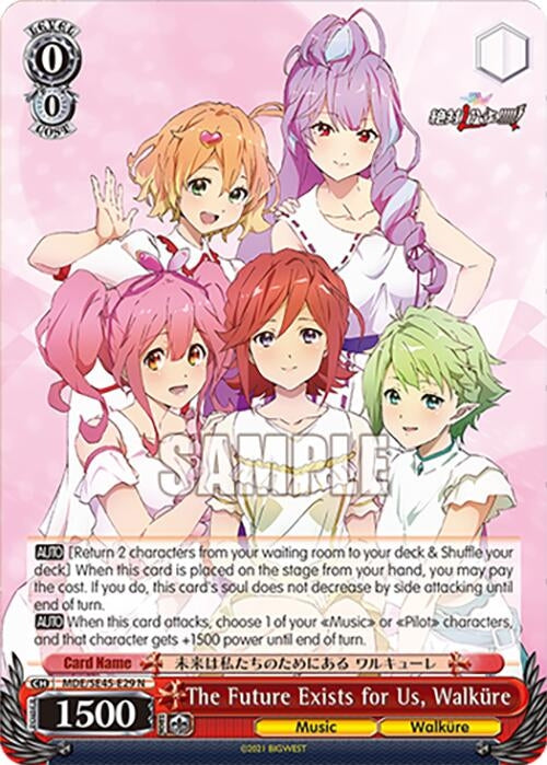 Image for The Future Exists for Us, Walkure (MACROSS Delta Premium Booster) (MDE/SE45E29 N) - Weiss Schwarz