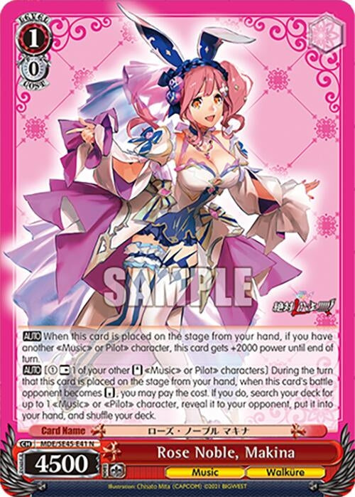 Image for Rose Noble, Makina (MACROSS Delta Premium Booster) (MDE/SE45E41 N) - Weiss Schwarz
