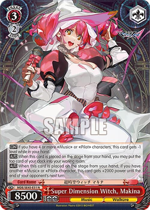 Image for Super Dimension Witch, Makina (MACROSS Delta Premium Booster) (MDE/SE45E51 N) - Weiss Schwarz
