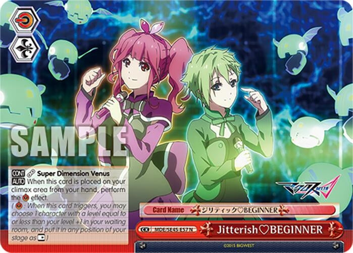 Image for JitterishBEGINNER (MACROSS Delta Premium Booster) (MDE/SE45E57 N) - Weiss Schwarz