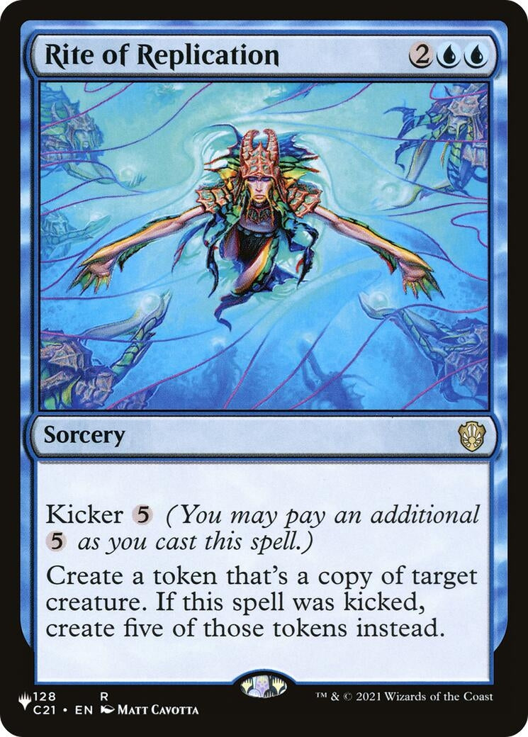 Image for Rite of Replication (C21) (The List Reprints) (128/081) - Magic: The Gathering