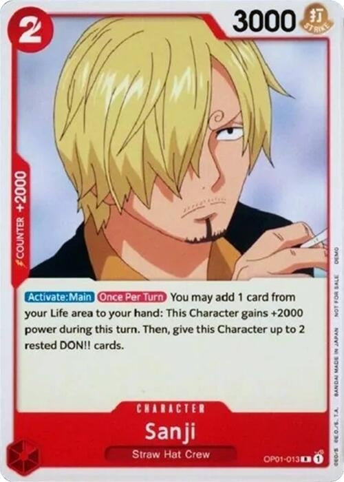 Image for Sanji (One Piece Demo Deck Cards) (OP01-013) - One Piece Card Game