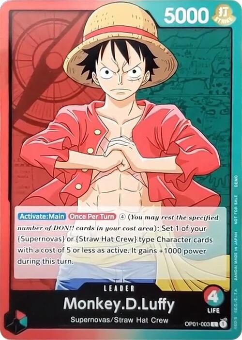 Image for Monkey.D.Luffy (003) (One Piece Demo Deck Cards) (OP01-003) - One Piece Card Game